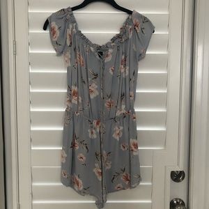 Kendall & Kylie off the shoulder floral romper